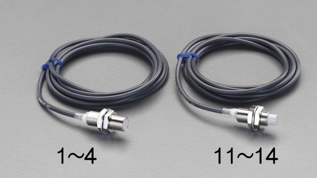 エスコ ESCO M12/直流2線 近接センサー 3mm・ シールド EA940LN-2 WO店