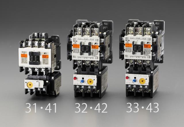 エスコ ESCO 200V/200V・7.5 kw 電磁開閉器 標準形 EA940NA-43 WO店