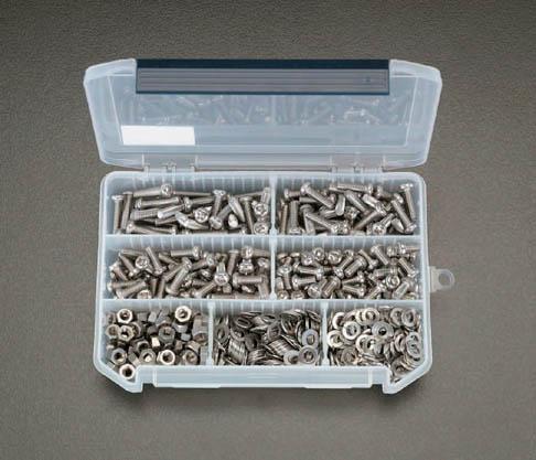 エスコ ESCO M6 鍋頭ボルト・ナット・ワッシャーセット ステンレス製 EA949AD-10 WO店の通販は