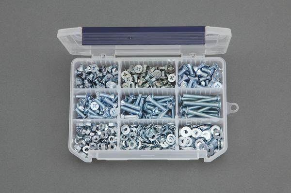 エスコ ESCO M6 皿頭小ねじ･ナット･ワッシャーセット(ユニクロメッキ) EA949AF-38 WO店