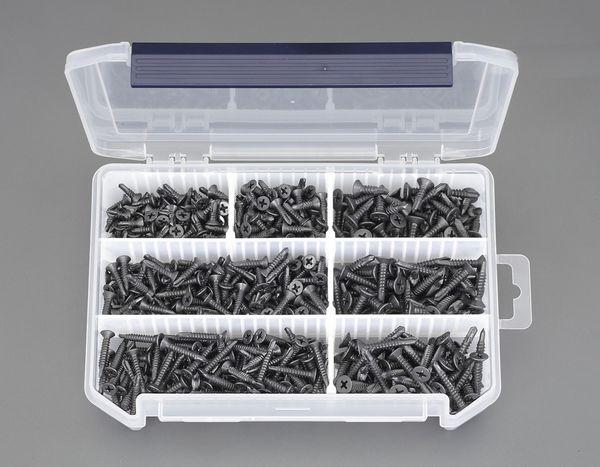 エスコ ESCO ピアスビスセット(皿頭/ステンレス/黒色) EA949AM-72 WO店