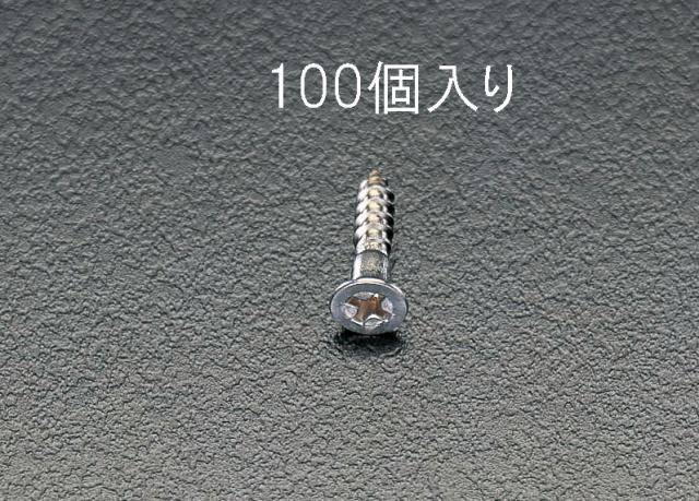 エスコ ESCO 6.2x 90mm 皿頭木ねじ ステンレス製/100本 EA949EA-62 WO店の通販は