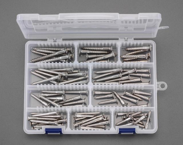 エスコ ESCO M4.8-M6.2 皿頭木ねじセット ステンレス製 EA949ED-3 WO店