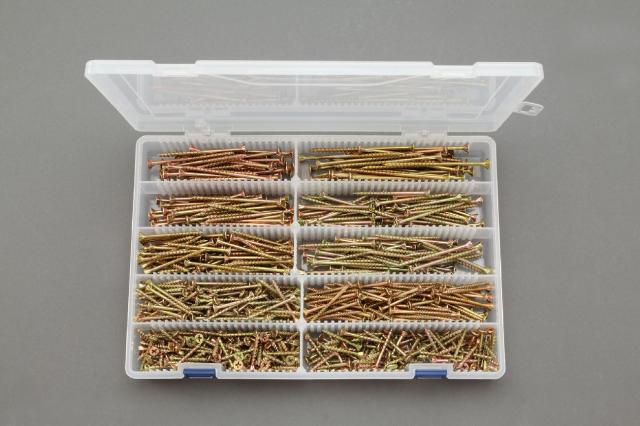 エスコ ESCO 4.0/4.3/4.7mm 木工用ビスセット 中細 EA949FW WO店