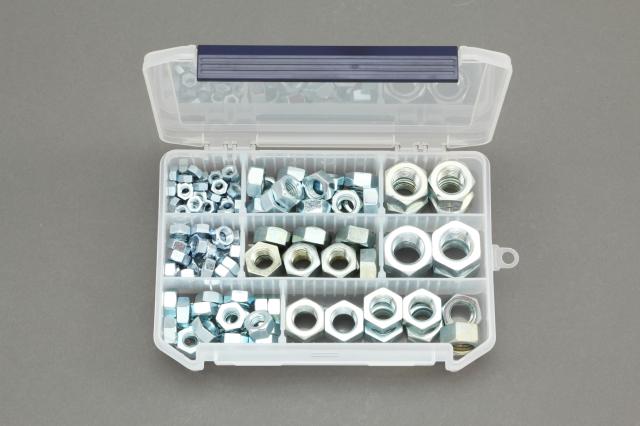 エスコ ESCO M6-M20 六角ナットセット ユニクロメッキ EA949LS-17 WO店