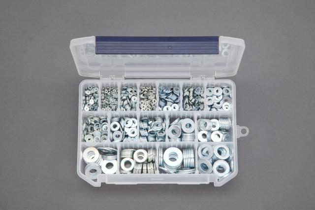 エスコ ESCO M2-M12 平ワッシャーセット ユニクロメッキ EA949LX-22 WO店