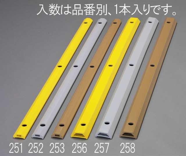エスコ ESCO 45x20x1000mm ホームストッパー イエロー EA983FJ-251 WO店の通販は