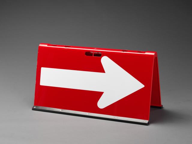 エスコ ESCO 900x400x455mm 矢印方向板 全面反射 EA983FT-172 WO店の通販は 13,012円