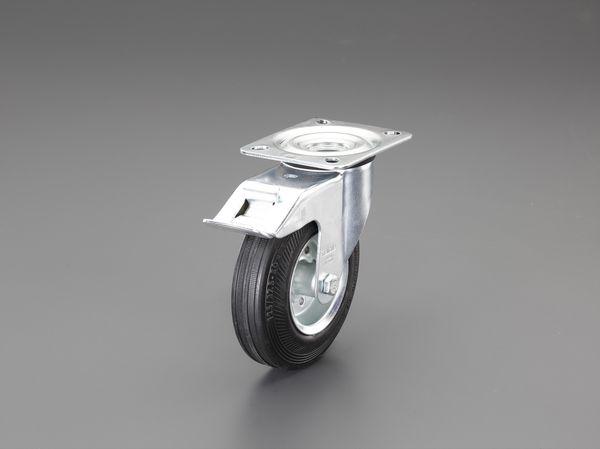 エスコ ESCO 150mm キャスター(自在金具/ブレーキ付) EA986H-24 WO店