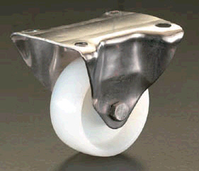 エスコ ESCO 150mm キャスター 固定金具・ステンレス製 EA986LL-150 WO店の通販は