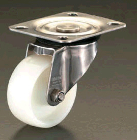 エスコ ESCO 150mm キャスター 自在金具・ステンレス製 EA986LM-150 WO店の通販は