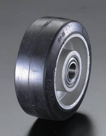 エスコ ESCO 160x50mm 車輪 ラバータイヤ・アルミホイール EA986M-160 WO店