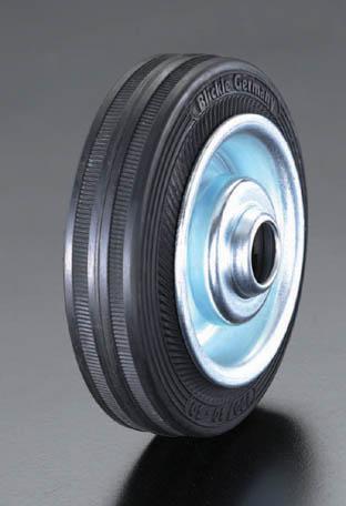 エスコ ESCO 250x60mm 車輪 ラバータイヤ・スチールリム・ローラーベアリング EA986MG-7 WO店の通販は