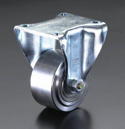 エスコ ESCO 100mm キャスター 固定金具・スティール車輪 EA986NM-100 WO店の通販は