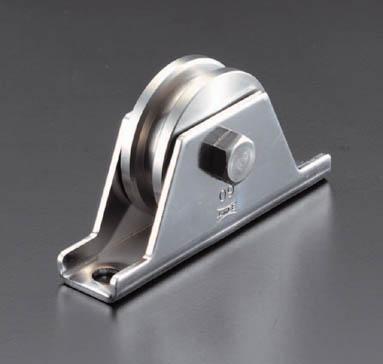 エスコ ESCO 75mm/ 500kg 戸 車 重量用・ステンレス製 EA986RB-75 WO店