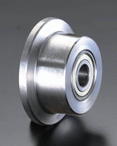 エスコ ESCO 100x 50mm 車輪 Bベアリング・スティール製・レール用 EA986SF-100 WO店