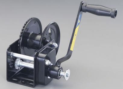 エスコ ESCO 727kg ハンドウインチ ブレーキ付 EA989SC-4 WO店