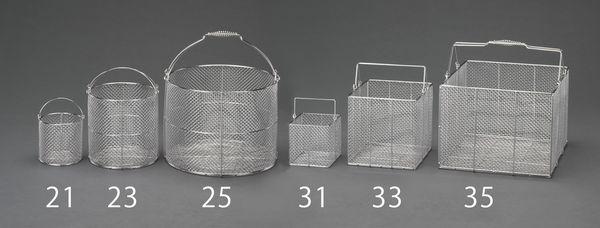 φ400x300mm 洗浄かご 丸型/ステンレス製 EA992CV-25 エスコ ESCO EA992CV-23｜φ250x250mm 洗浄かご(丸型⁄ｽﾃﾝﾚｽ製)のページ -
