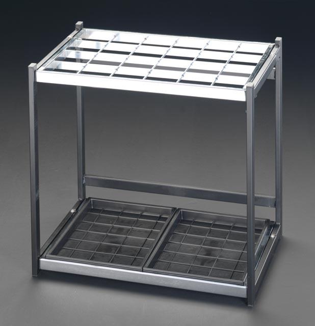 エスコ ESCO 523x366x500mm/24本用 折り畳式 傘立て EA995AA-30B WO店 15,525円