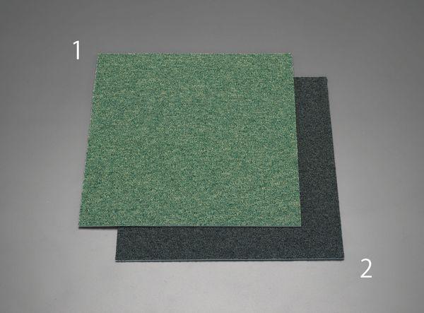 エスコ ESCO 500x500x6mm タイルカーペット(グリーン) EA997TD-1 WO店