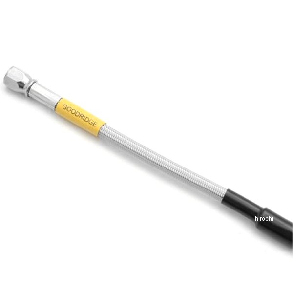 グッドリッジ ビルドアライン ユニバーサル ブレーキホース ロードモデル用 全長385mm ステンレス/クリア B30345 WO店