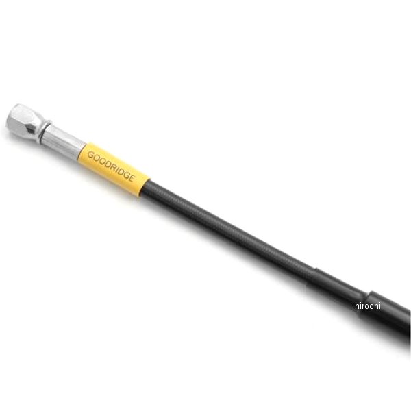 グッドリッジ ビルドアライン ユニバーサル ブレーキホース ロードモデル用 全長635mm ステンレス/スモーク B30595S WO店