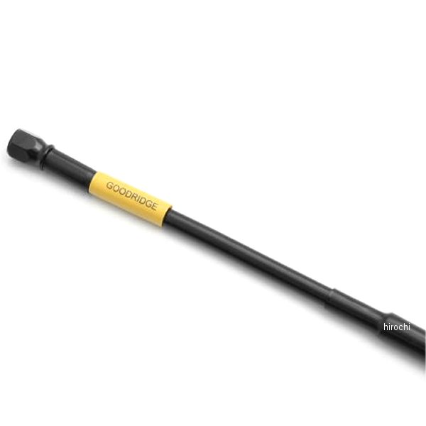 グッドリッジ ビルドアライン ユニバーサル ブレーキホース ロードモデル用 全長435mm ステンレス/黒 C30395 WO店