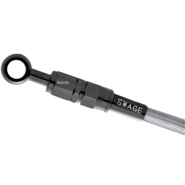スウェッジライン SWAGE-LINE ブレーキ/クラッチ ホースキット ハーレー汎用 11φ 450mm 黒 クリア WO店