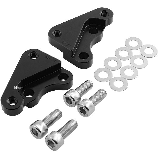 アクティブ ACTIVE フロントキャリパーサポート ブレンボ40mmピッチ&STDローター径対応 89年-06年 ZZR1100D 黒 WO店