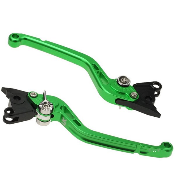 ユーカナヤ U-KANAYA ビレットレバーセット スタンダードタイプ ロング 96年-02年 FJR1300、YZF1000 緑 YA001-004-0107 WO店