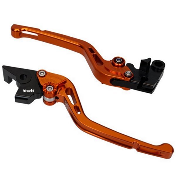 ユーカナヤ U-KANAYA ビレットレバーセット GPタイプ ロング 01年-07年 GSX1400 オレンジ SU012-022-0508 WO店