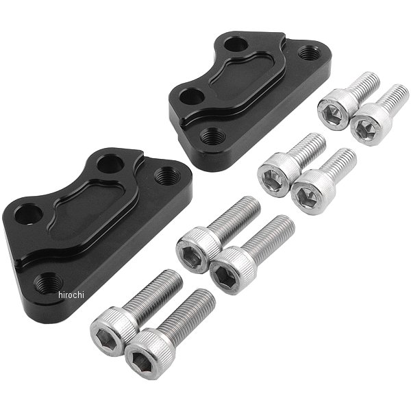 アクティブ ACTIVE フロントキャリパーサポート ブレンボ40mmピッチ&STDローター径 00年-13年 スポーツスター、ダイナ 黒 WO店