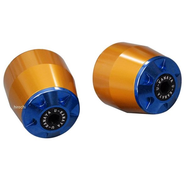 ユーカナヤ U-KANAYA アルミビレット バーエンド 08年以降 FZ-1 ゴールド/青 BEGD-YA2-BL WO店の通販は 5,442円