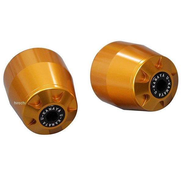 ユーカナヤ U-KANAYA アルミビレット バーエンド 08年以降 FZ-1 ゴールド/ゴールド BEGD-YA2-GD WO店