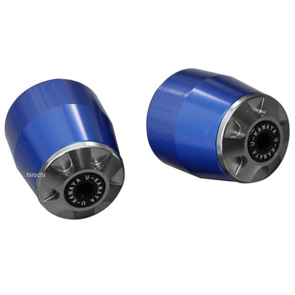 ユーカナヤ U-KANAYA アルミビレット バーエンド 16年 XSR900 青/チタン BEBL-YA043-TI WO店