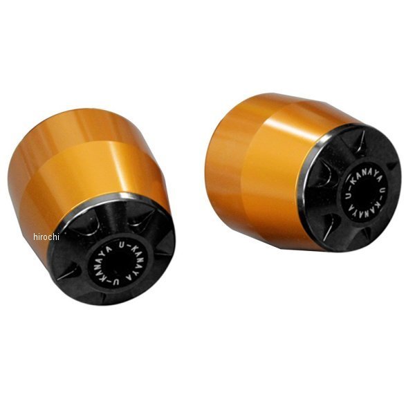 ユーカナヤ U-KANAYA アルミビレット バーエンド 14年 スーパーテネレ XT1200Z、XT1200ZE ゴールド/黒 BEGD-YA013-BK WO店