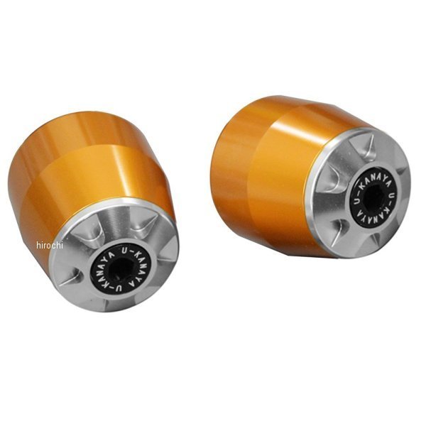 ユーカナヤ U-KANAYA アルミビレット バーエンド 14年 MT-10、MT10SP ゴールド/シルバー BEGD-YA047-SV WO店