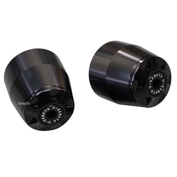 ユーカナヤ U-KANAYA アルミビレット バーエンド 全年式 XJR400、XJR400R 黒/黒 BEBK-YA012-BK WO店
