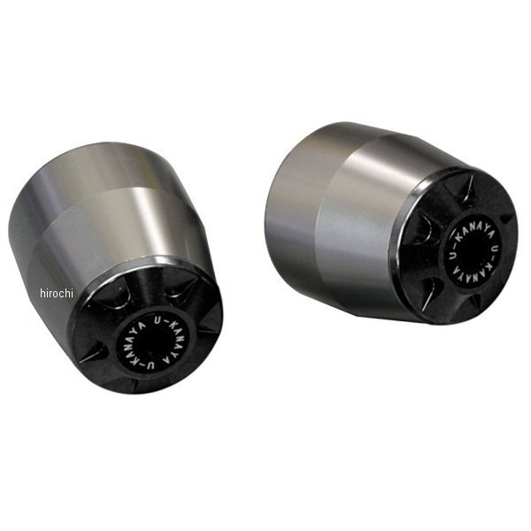 ユーカナヤ U-KANAYA アルミビレット バーエンド 14年 MT-10、MT10SP チタン/黒 BETI-YA047-BK WO店