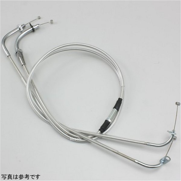 ハリケーン ロングスロットルケーブルW 160mm 10年以降 ドラッグスター ステンレスメッシュ HB6325M-30 WO店