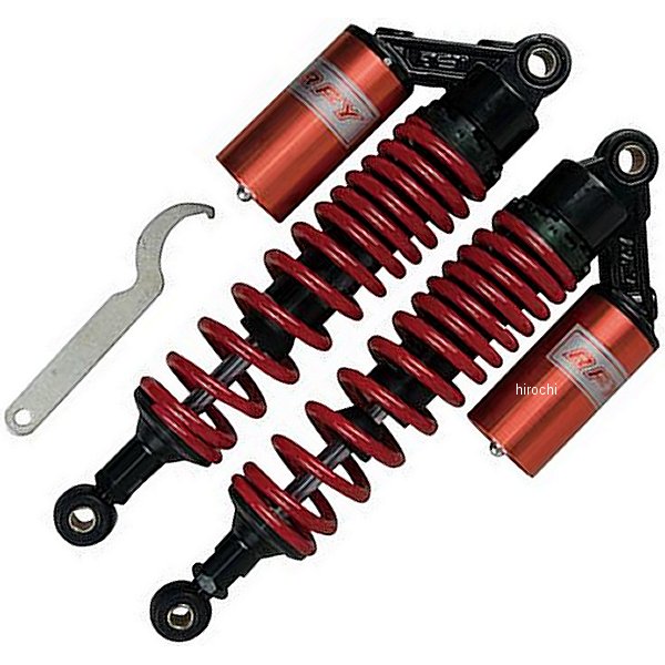 エナジープライス リアサスペンション タンク付き 340mm 黒/赤 2本入り 013010485 WO店