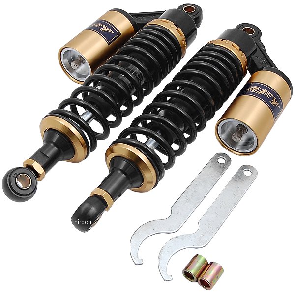 エナジープライス リアサスペンション 320mm 黒/ゴールド 2本入り 013010156 WO店