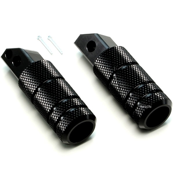 ハリケーン リアフットペグ ローレット レブル250、レブル500 黒アルマイト HF5114B WO店