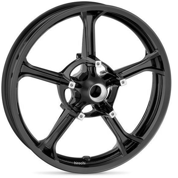 ハーレー純正 トマホーク カスタムホイール 19インチ フロント グロスブラック 43300642 WO店タイヤ・ホイール