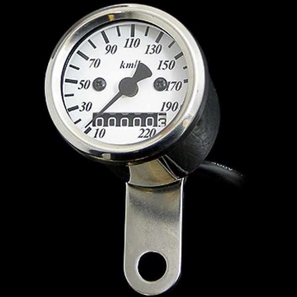 ネオファクトリー 48mm アナログ スピードメーター 白盤 2:1 95年以前 ハーレー 001291 WO店