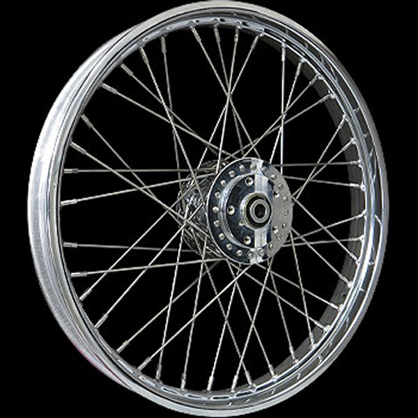 ネオファクトリー 84年-99年 XL・ダイナ用 Fホイール 21×2.15インチ クローム WO店