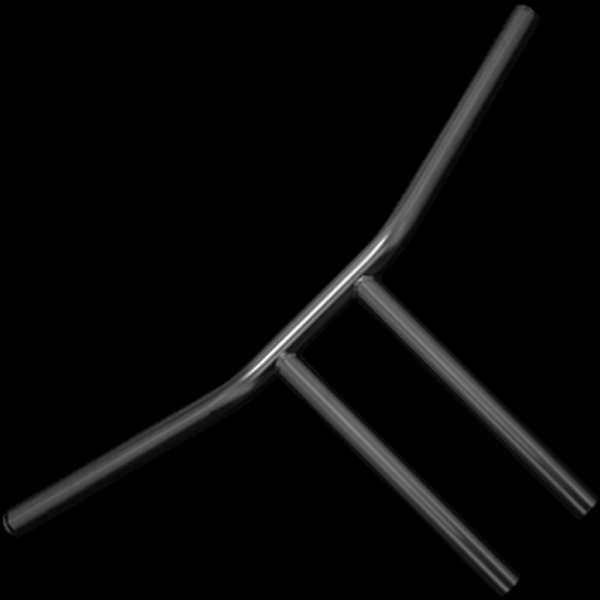 ネオファクトリー ヘコミ有り ドラッグライザーバー 10インチ ブラック WO店