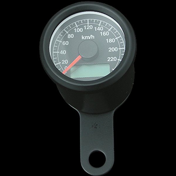 ネオファクトリー 48mm アジャスタブルスピードメーター ブラック 黒盤 白光 010854 WO店の通販は