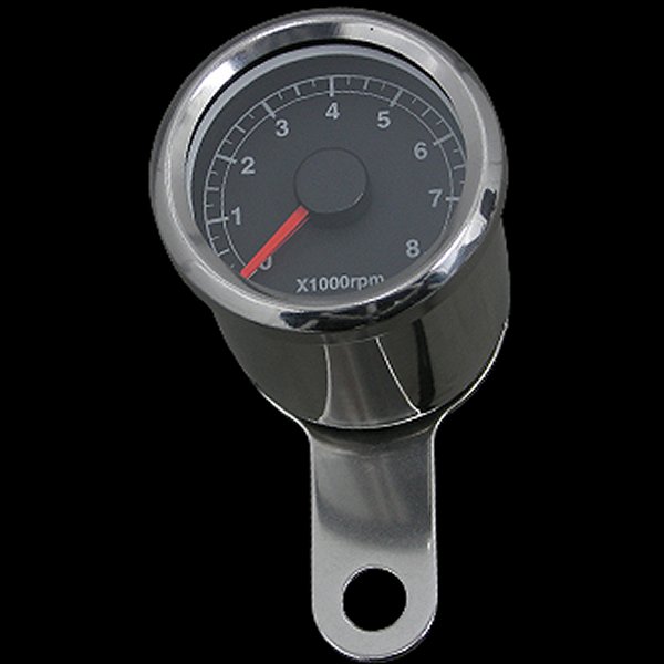 ネオファクトリー 48mm アジャスタブルタコメーター ステンレス 黒盤 白光 010882 WO店の通販は