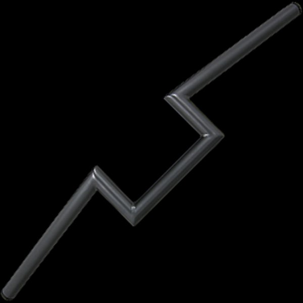 ネオファクトリー ヘコミ無し 4インチ ナローZバーハンドル ブラック WO店